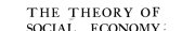 Couverture : Theory of Social Economy