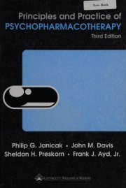 Couverture : Principles and practice of psychopharmacotherapy