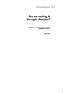 Couverture : Are we moving in the right direction?