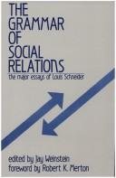 Couverture : The grammar of social relations