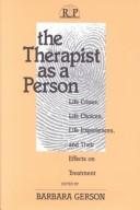 Couverture : The Therapist As a Person