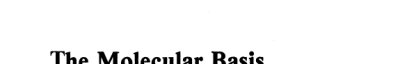 Couverture : The Molecular Basis of Optical Activity