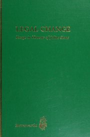 Couverture : Legal change