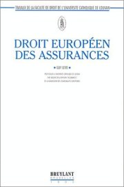 Couverture : Droit européen des assurances