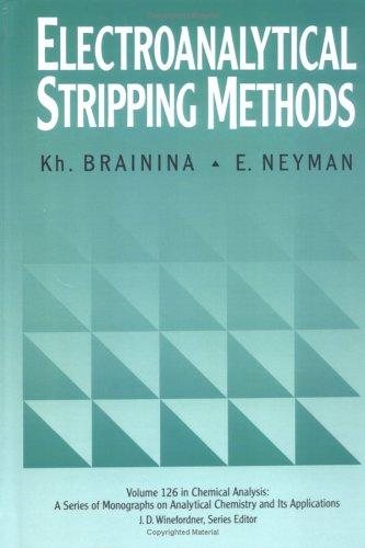 Couverture : Electroanalytical stripping methods