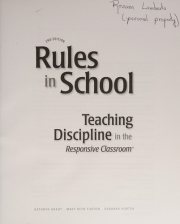 Couverture : Rules in school