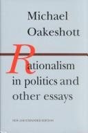 Couverture : Rationalism in politics and other essays
