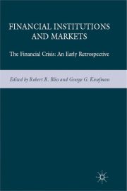 Couverture : Financial institutions and markets