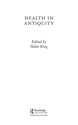 Couverture : Health in antiquity
