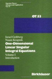 Couverture : One-dimensional linear singular integral equations