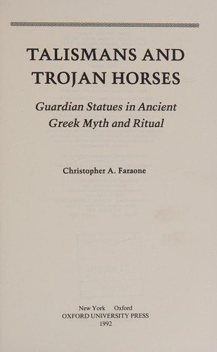Couverture : Talismans and Trojan horses