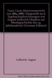 Couverture : Franz Liszts Klavierunterricht von 1884-1886