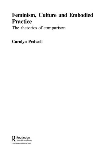 Couverture : Feminism, culture and embodied practice