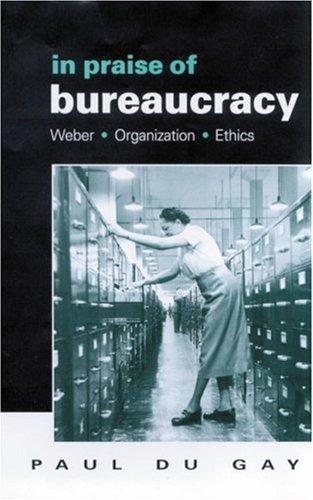 Couverture : In praise of bureaucracy