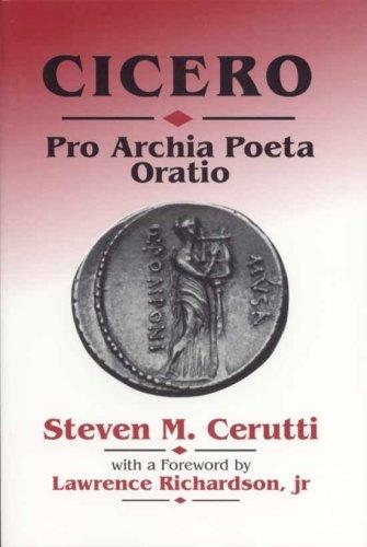 Couverture : Pro Archia poeta oratio