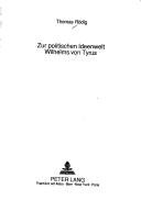 Couverture : Zur politischen Ideenwelt Wilhelms von Tyrus