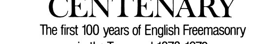Couverture : Centenary
