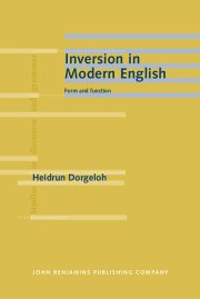 Couverture : Inversion in Modern English
