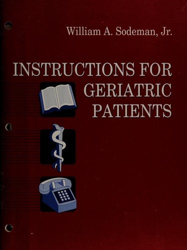 Couverture : Instructions for geriatric patients