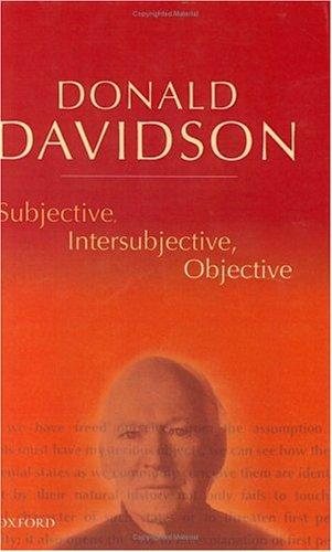Couverture : Subjective, intersubjective, objective