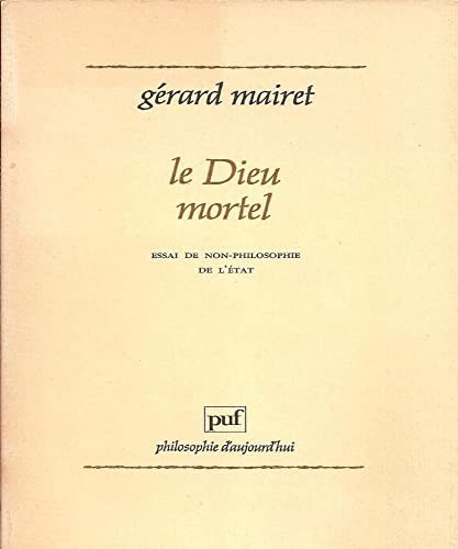 Couverture : Le Dieu mortel