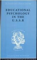 Couverture : Educational Psychology in the USSR