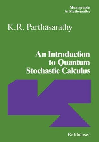 Couverture : An introduction to quantum stochastic calculus