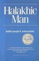 Couverture : Halakhic man