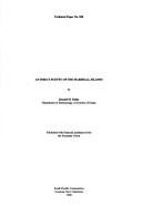 Couverture : An insect survey of the Marshall Islands
