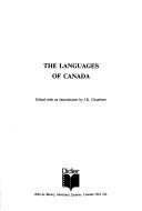 Couverture : The Languages of Canada