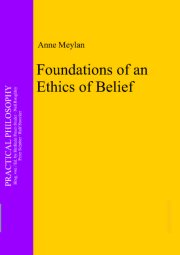 Couverture : Foundations of an Ethics of Belief