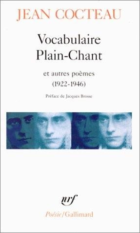 Couverture : Vocabulaire ; Plain-chant ; L'ange heurtebise ; Par lui-même ; Cherchez Apollon ; L'incendie ; Léone ; La crucifixion