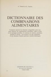 Couverture : Dictionnaire des combinaisons alimentaires