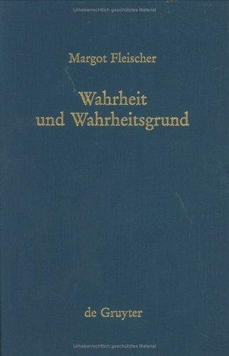 Couverture : Warheit Und Warheitsgrund