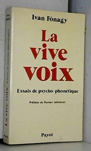 Couverture : La vive voix