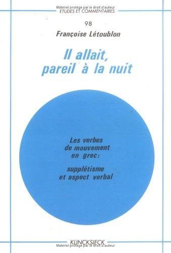 Couverture : Il allait, pareil à la nuit