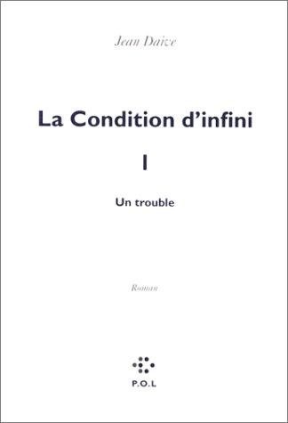 Couverture : La condition d'infini
