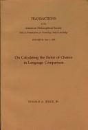 Couverture : Transactions of the American Philosophical Society