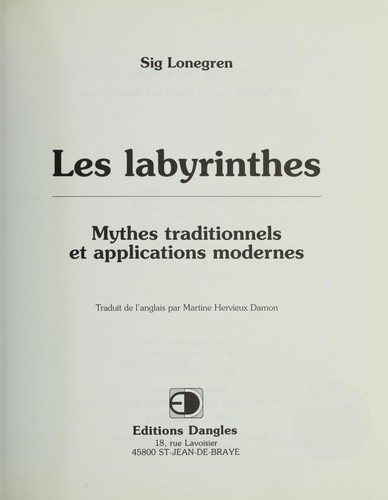 Couverture : Les labyrinthes