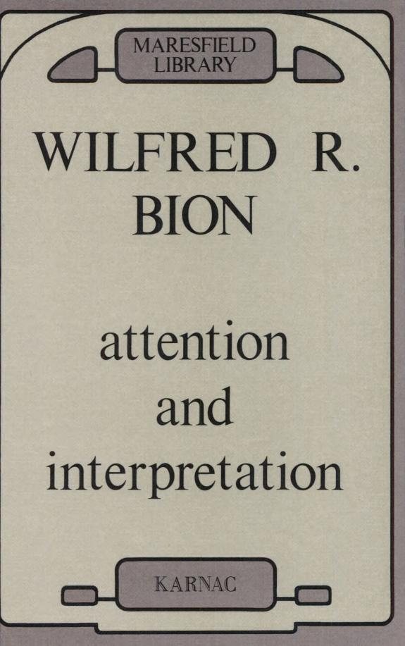Couverture : Attention & interpretation