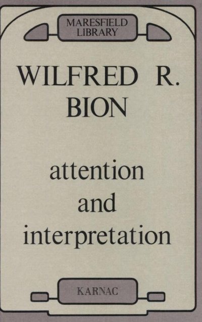 Couverture : Attention & interpretation