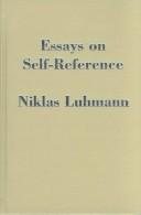 Couverture : Essays on self-reference