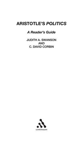 Couverture : Aristotle's Politics