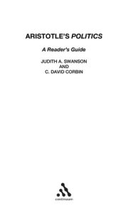 Couverture : Aristotle's Politics