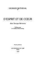 Couverture : D'esprit et de cœur