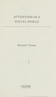 Couverture : Attention in a social world