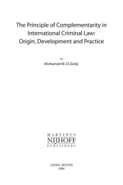 Couverture : The principle of complementarity in international criminal law