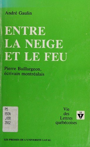 Couverture : Entre la neige et le feu