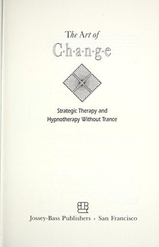 Couverture : The art of change