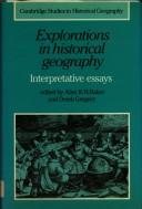 Couverture : Explorations in historical geography